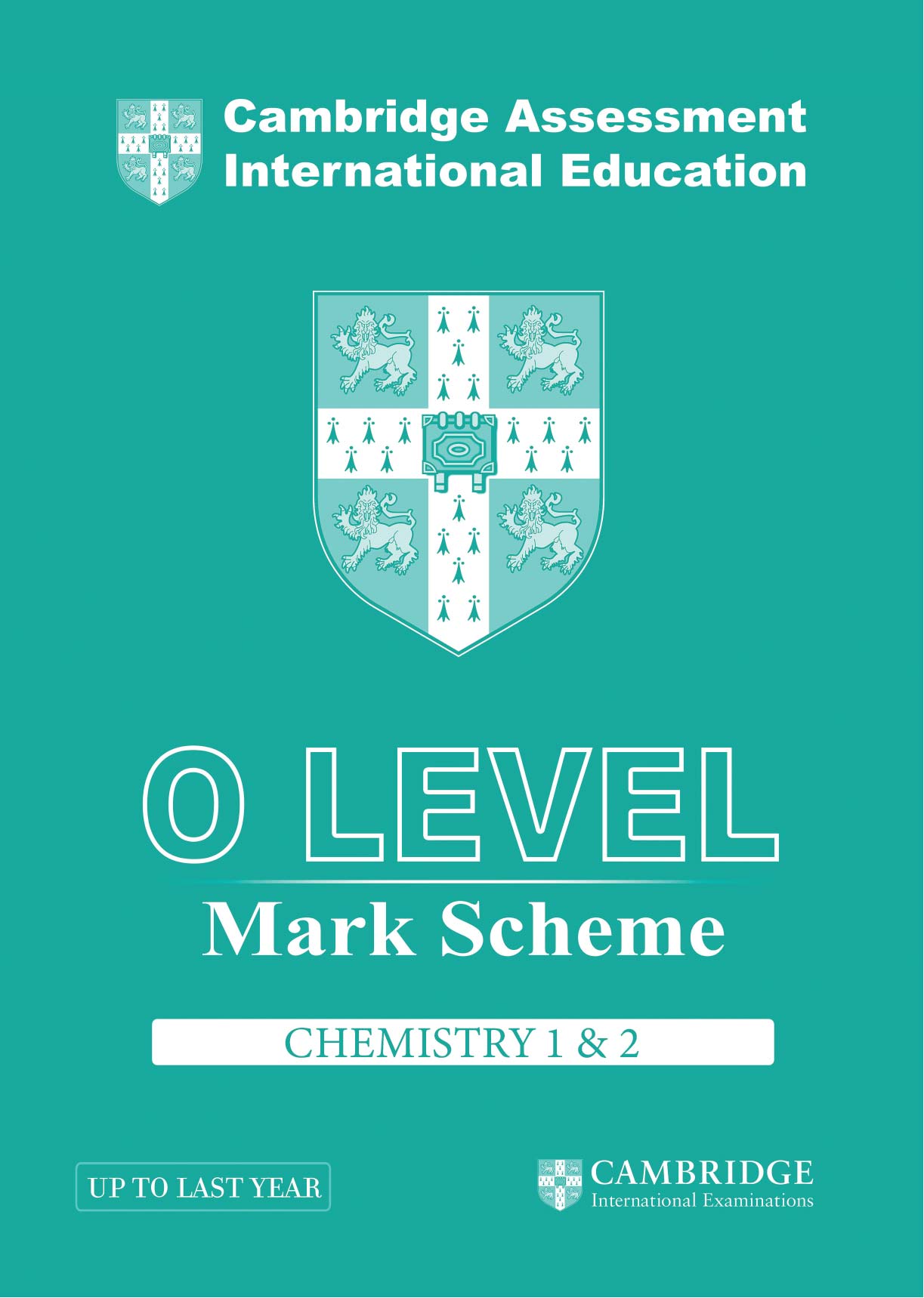 Cambridge International O Level Chemistry Paper 1 & 2 Mark Scheme