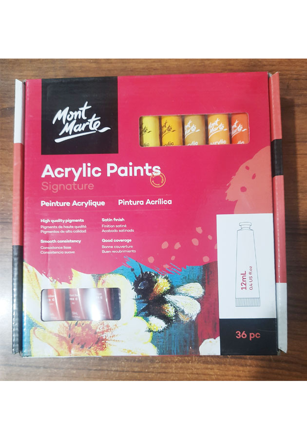Mont Marte Acrylic Paints 12 ML