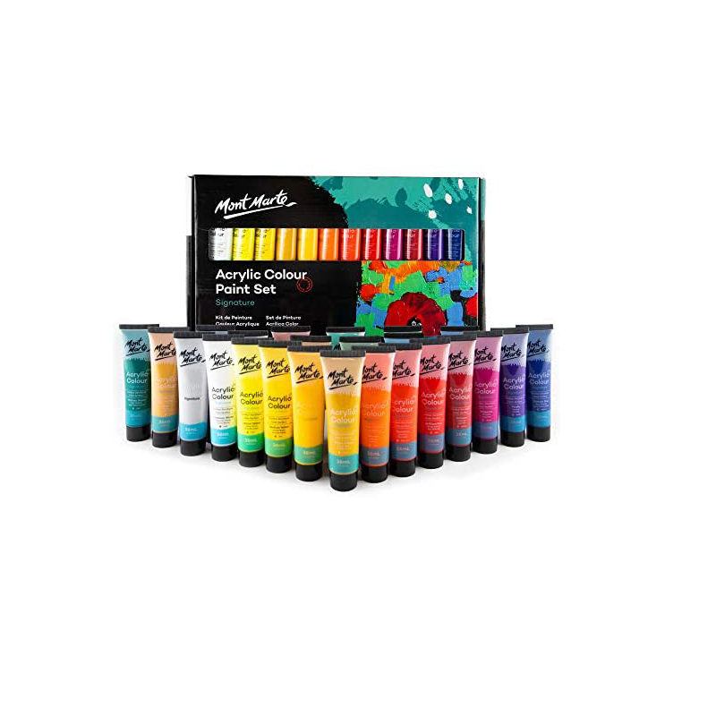 Mont Marte Acrylic Paint Set 18 Colours 36ml