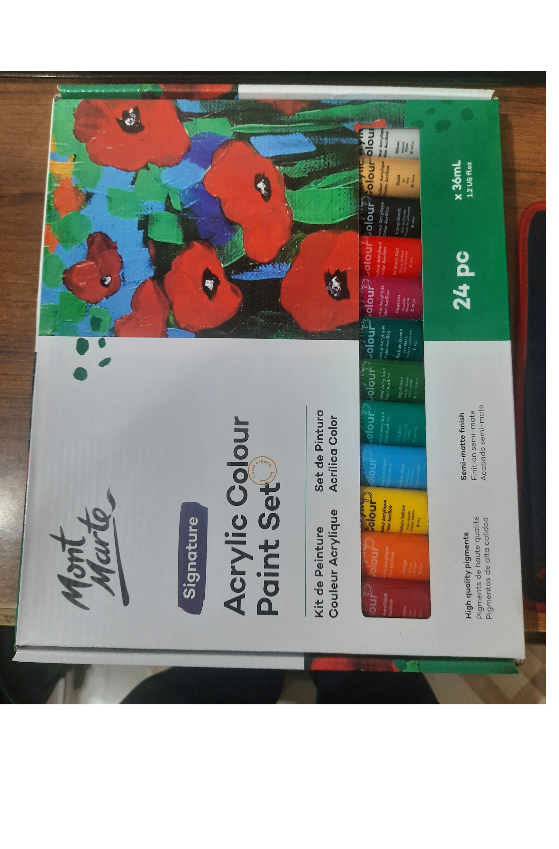 Mont Marte Acrylic Colour Paint Set Signature 24 pcs