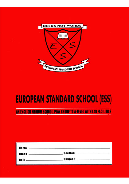 ESS Single Lined (Red) Copy|120 Pages