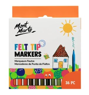 Mont Marte Felt Tip Markers 36 Pcs